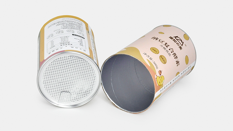 鋁箔易撕蓋紙罐包裝 鋁箔易撕蓋紙罐包裝
